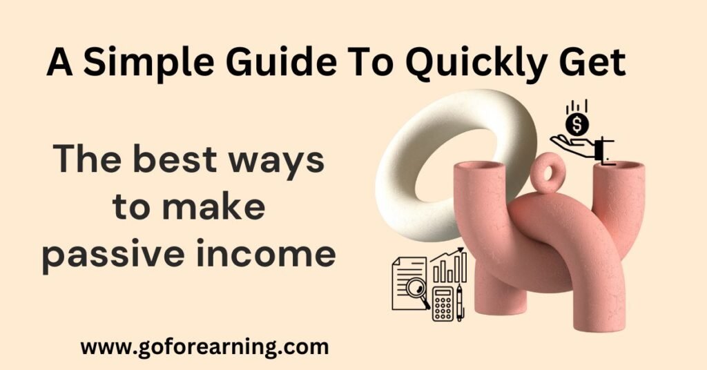 best ways to make passive income